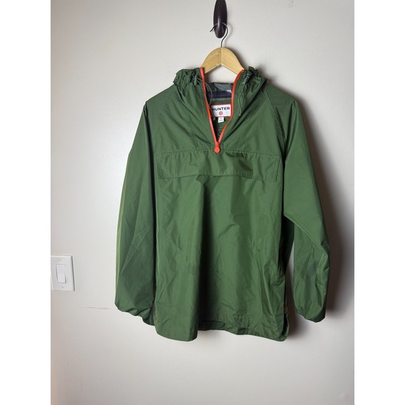 Hunter Jackets & Blazers - Hunter Jacket Hooded Anorak Pullover Rain Windbreaker Coat Womens S Green